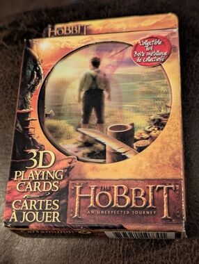 The Hobbit 3D Playing Cards - Brown/Gold in a Tin Box